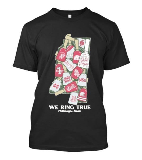 Mississippi State We Ring True Stark Vegas Bulldogs Collage State MSU Football T-Shirt