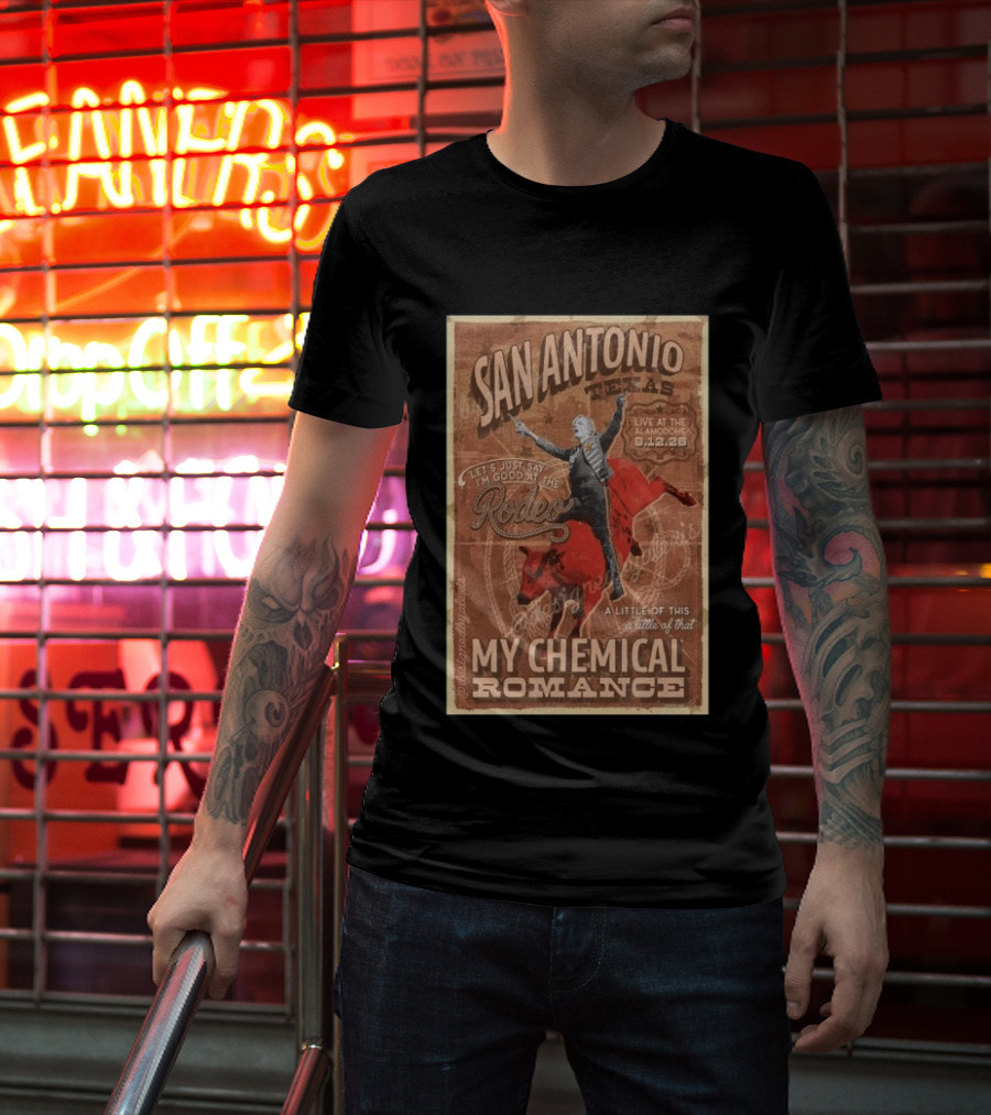 My Chemical Romance San Antonio Texas Alamodome 2026 Rodeo T-Shirt