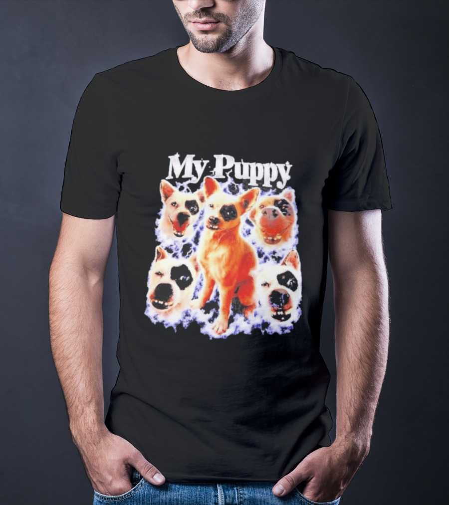 My Puppy Australian Cattle Dog Blue Heeler Faces T-Shirt
