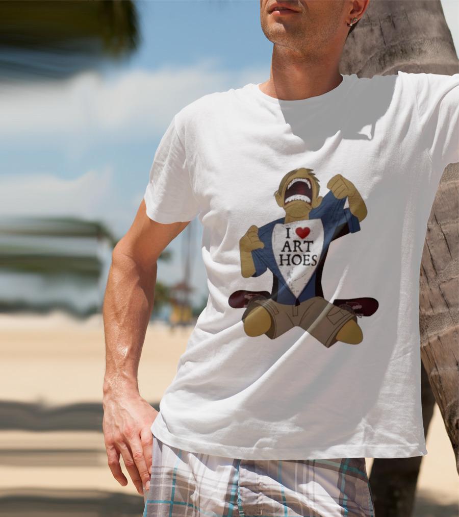 I Love Art Hoes Vintage Cartoon Style Trend T-Shirt