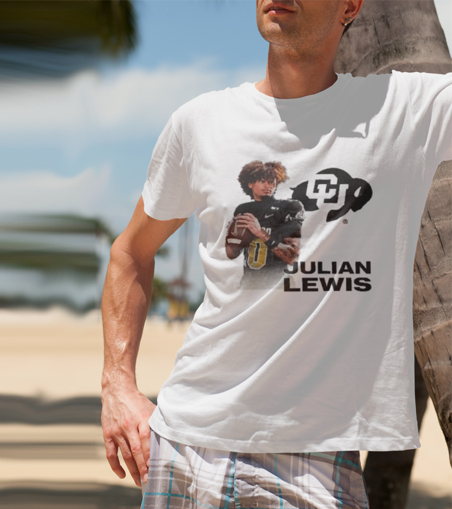 Julian Lewis Colorado Buffaloes CU Football T-Shirt