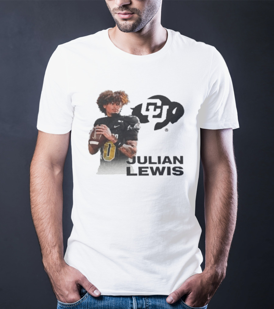 Julian Lewis Colorado Buffaloes CU Football T-Shirt