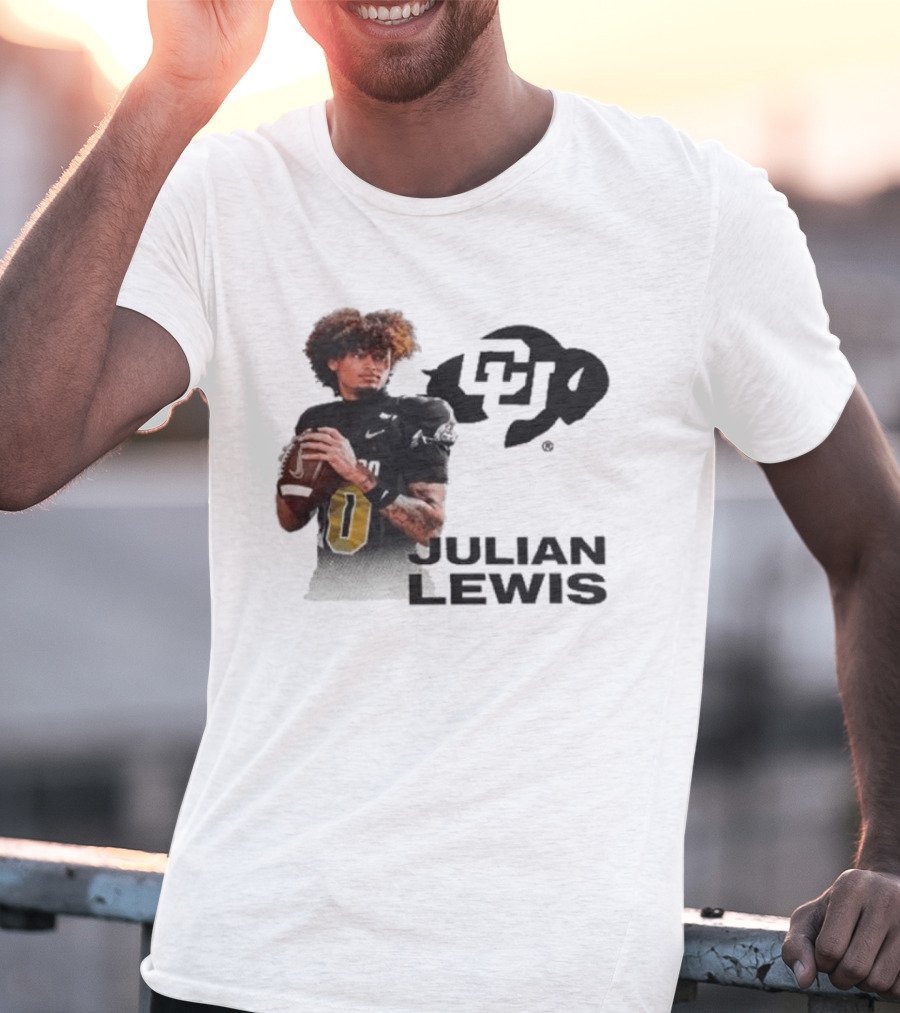 Julian Lewis Colorado Buffaloes CU Football T-Shirt