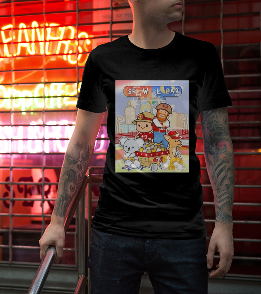 San Francisco 49ers Dig Up A Win SF W L LAR Australia T-Shirt