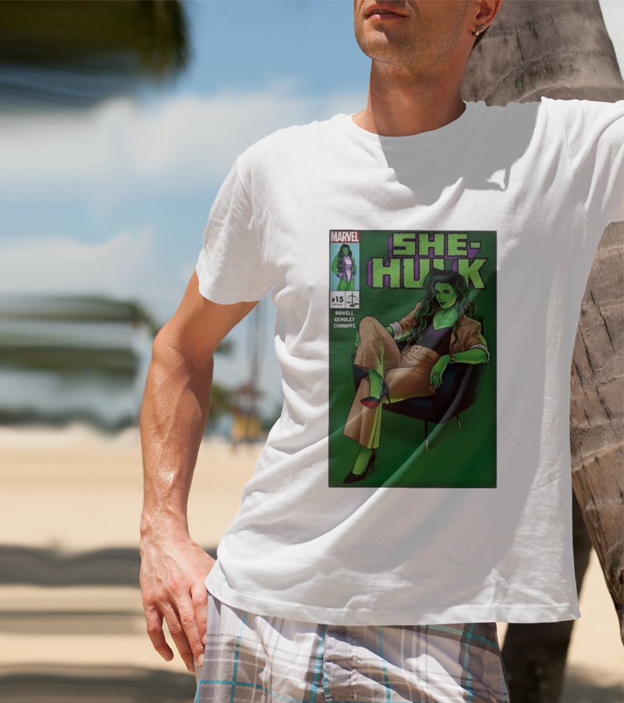 Marvel She Hulk Issue 15 Comic Book Cover Rowell Genolet Cunniffe T-Shirt