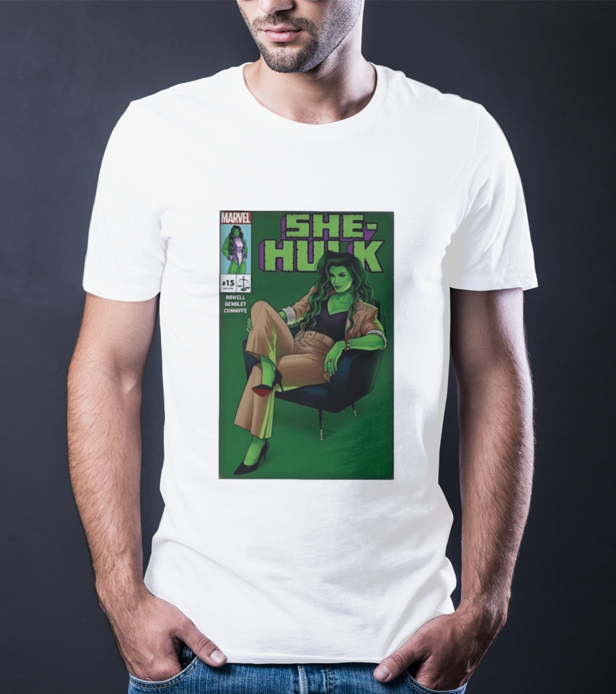 Marvel She Hulk Issue 15 Comic Book Cover Rowell Genolet Cunniffe T-Shirt