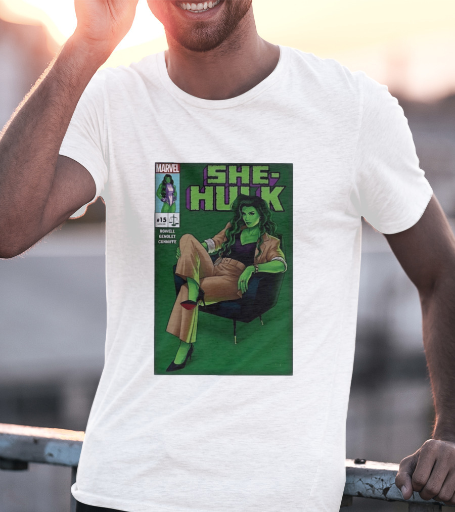 Marvel She Hulk Issue 15 Comic Book Cover Rowell Genolet Cunniffe T-Shirt