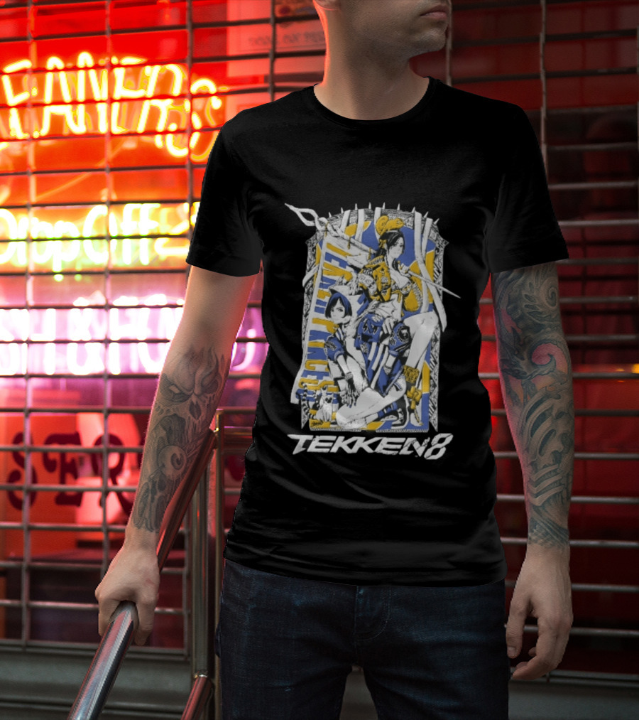 Tekken 8 Team Princess Anime Female Fighters Art Chameleon Flag T-Shirt