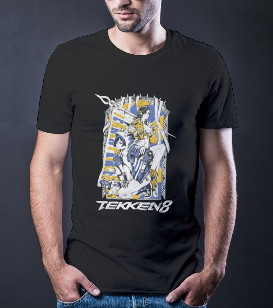 Tekken 8 Team Princess Anime Female Fighters Art Chameleon Flag T-Shirt
