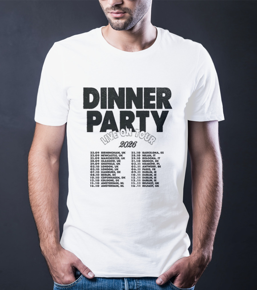 Niall Horan Dinner Party Live On Tour 2024 Dates Schedule T-Shirt