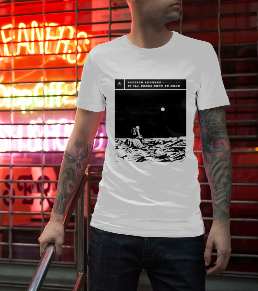 Patrick Leonard It All Comes Down To Mood Moonlit Ocean Scene T-Shirt