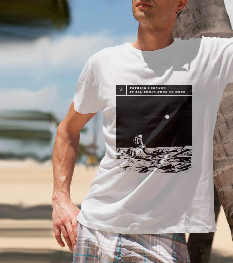Patrick Leonard It All Comes Down To Mood Moonlit Ocean Scene T-Shirt
