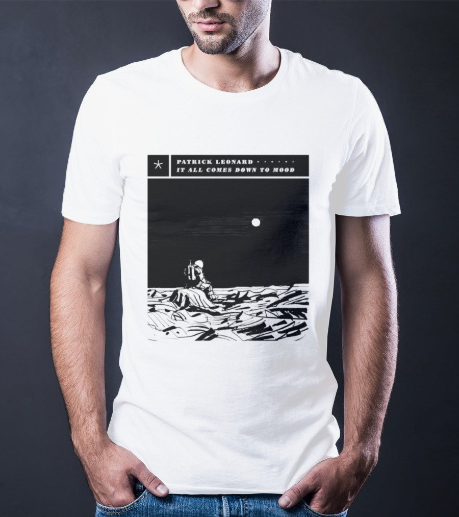 Patrick Leonard It All Comes Down To Mood Moonlit Ocean Scene T-Shirt