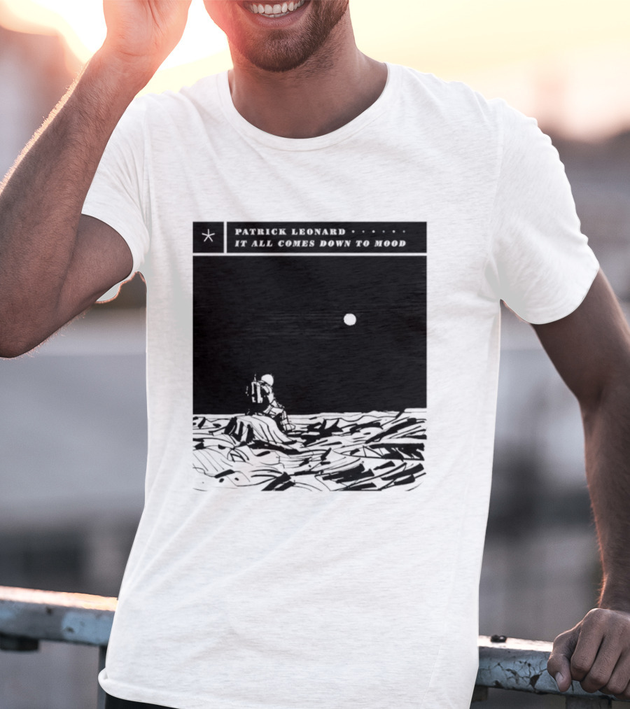 Patrick Leonard It All Comes Down To Mood Moonlit Ocean Scene T-Shirt