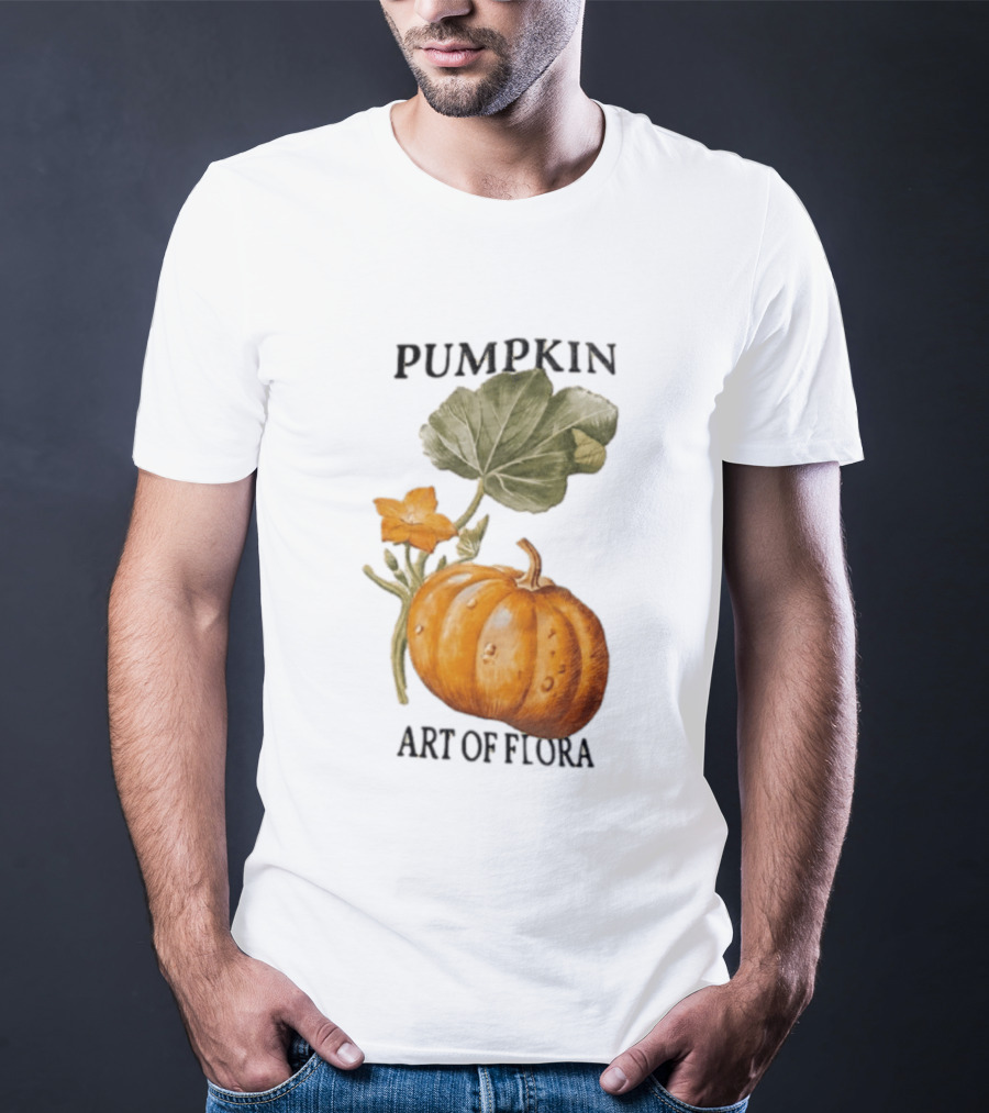 Pumpkin Art Of Flora Botanical T-Shirt