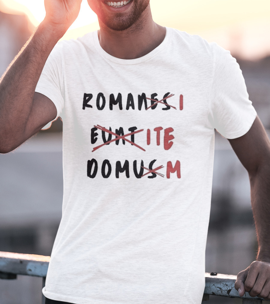 Romans Go Home Life Of Brian Corrected Latin Graffiti T-Shirt