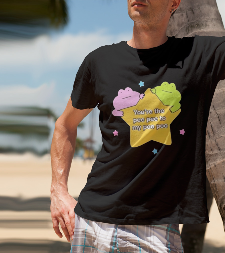 You're The Pee Pee To My Poo Poo Frogs Star Cute Pastel Kawaii Frogs T-Shirt