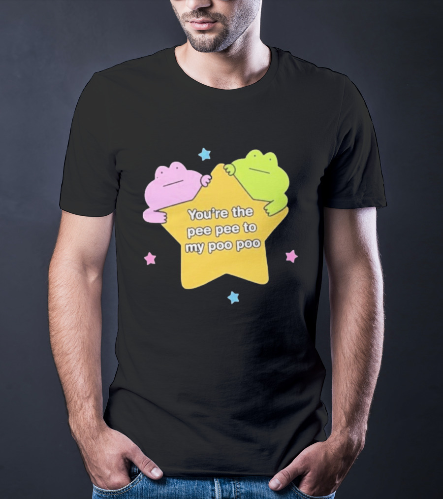 You're The Pee Pee To My Poo Poo Frogs Star Cute Pastel Kawaii Frogs T-Shirt