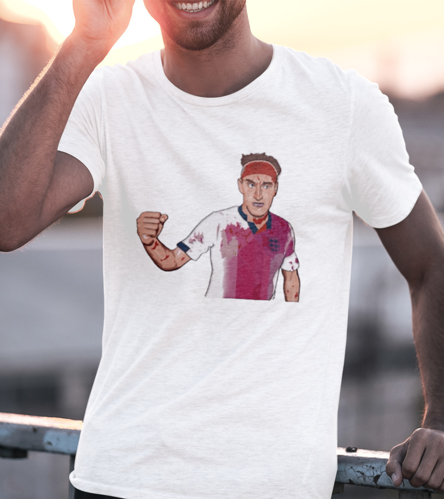 Terry Butcher England Football Iconic Bloodied Headband Moment Football Fans T-Shirt