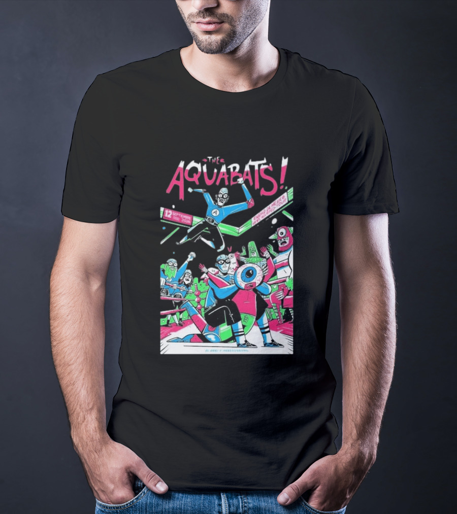 The Aquabats September 12 2026 Mexico City Comic Style Concert T-Shirt