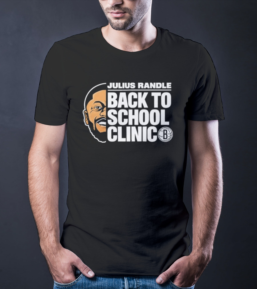 Julius Randle Back To School Clinic Special Event With Iconic Basketball T-Shirt