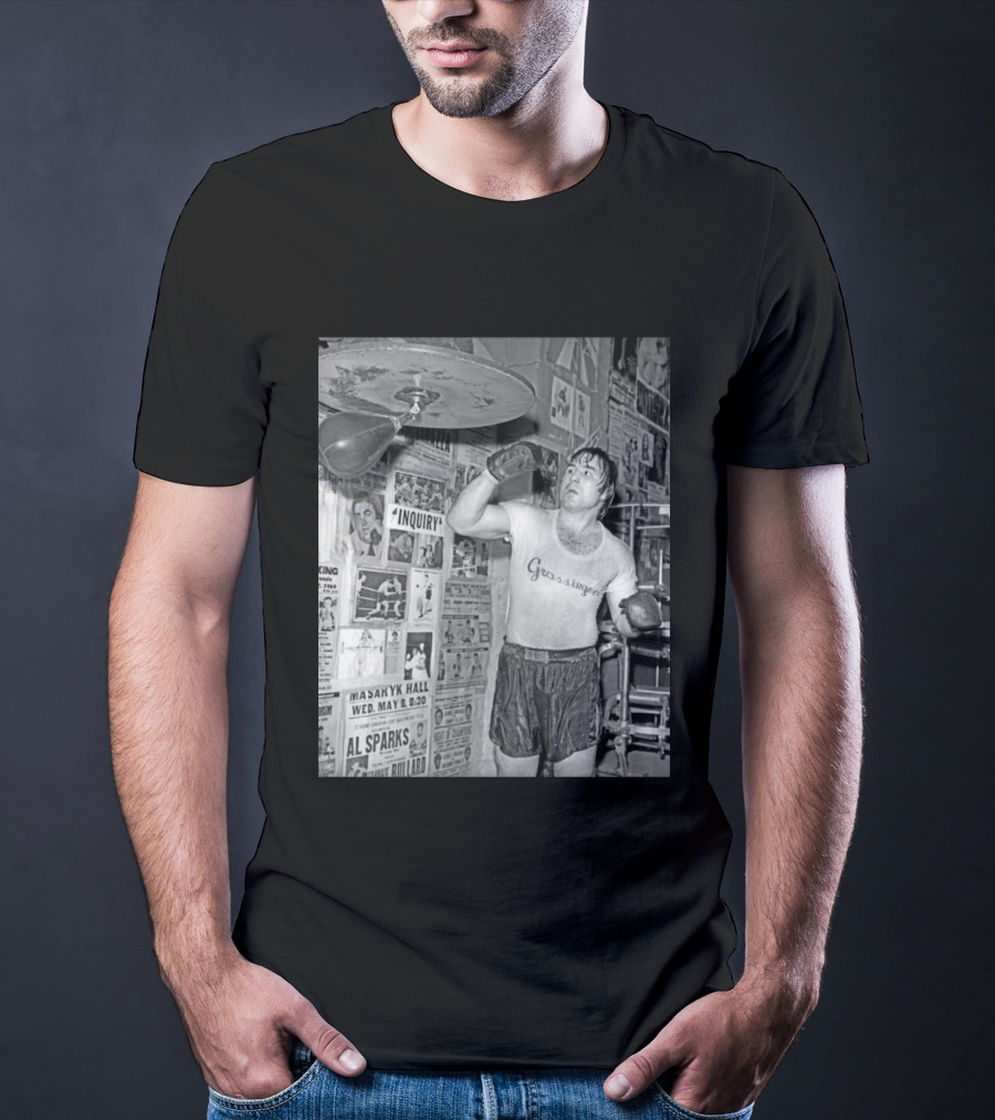 Boxing Legend George Chuvalo Training At Grossinger's Gym Historical Photograph T-Shirt