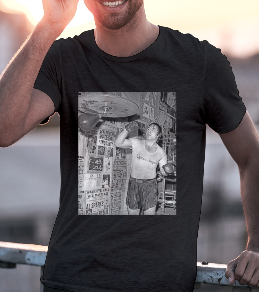 Boxing Legend George Chuvalo Training At Grossinger's Gym Historical Photograph T-Shirt