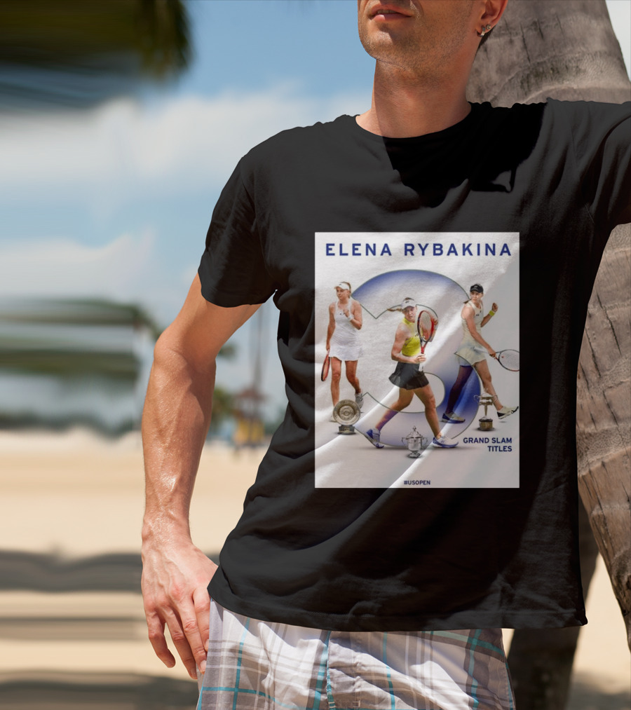 Elena Rybakina Triple Grand Slam Titles US Open Champion T-Shirt