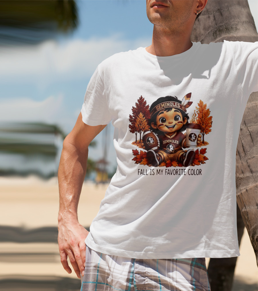 Florida State Seminoles Fall Is My Favorite Color Leaves Football Coffee Toddler T-Shirt