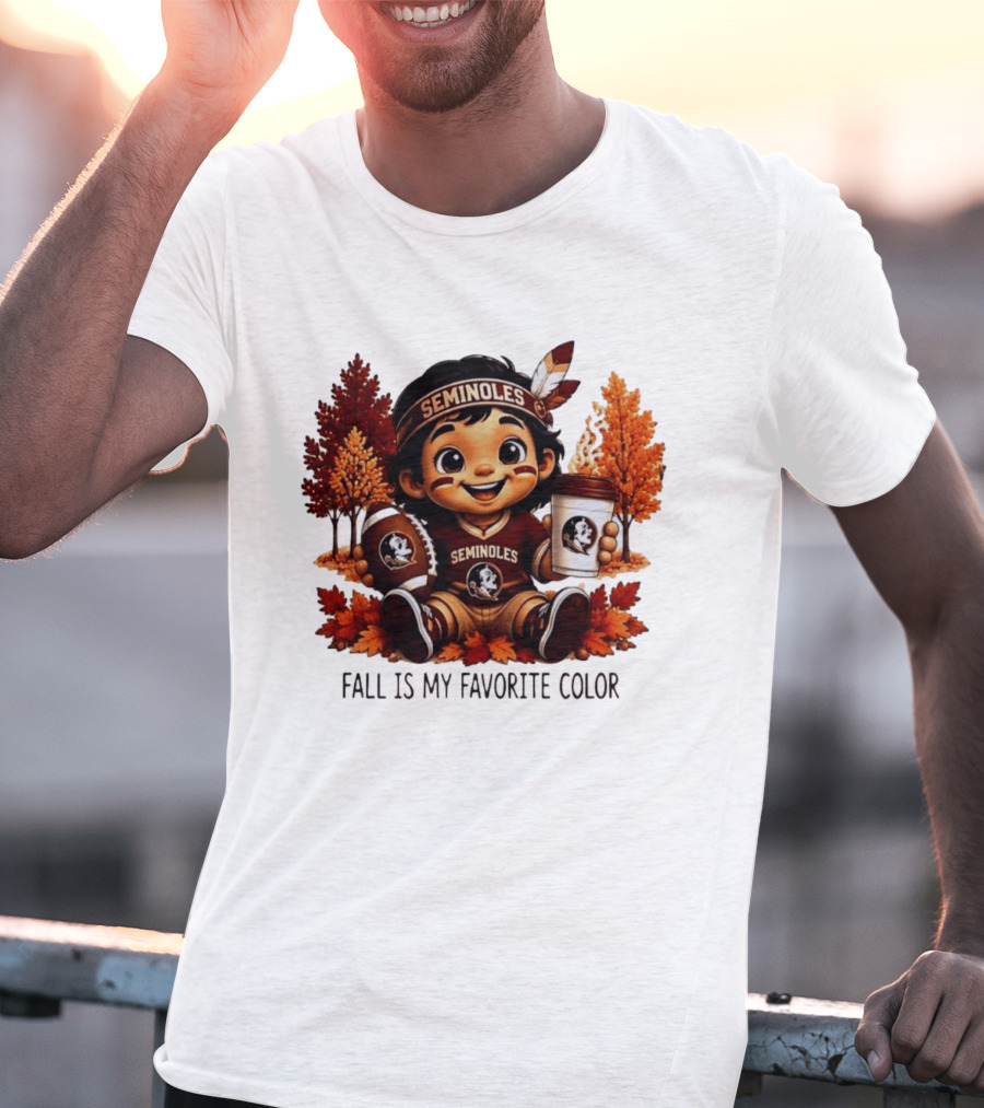 Florida State Seminoles Fall Is My Favorite Color Leaves Football Coffee Toddler T-Shirt