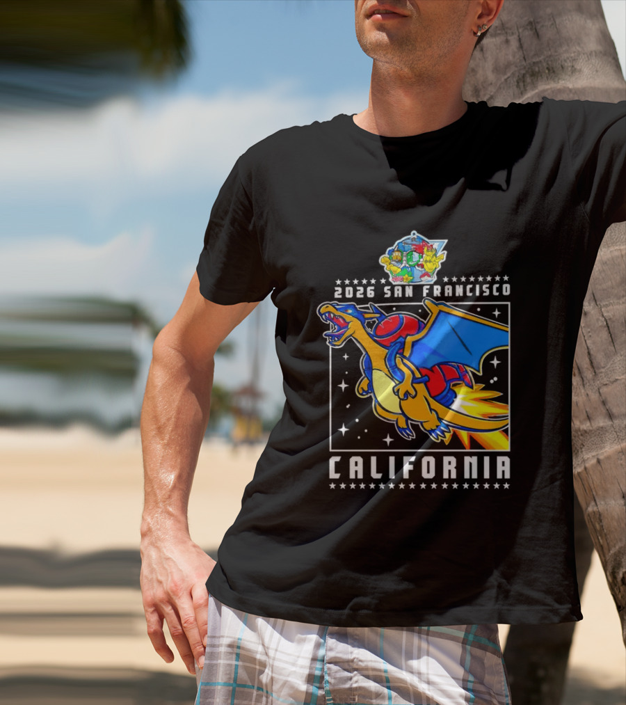 Pokémon Worlds 2026 Charizard San Francisco California T-Shirt