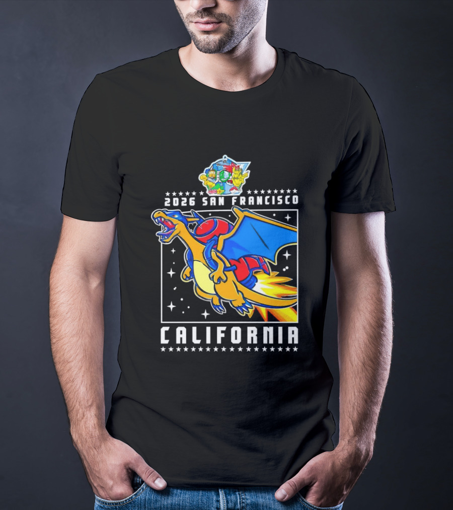 Pokémon Worlds 2026 Charizard San Francisco California T-Shirt