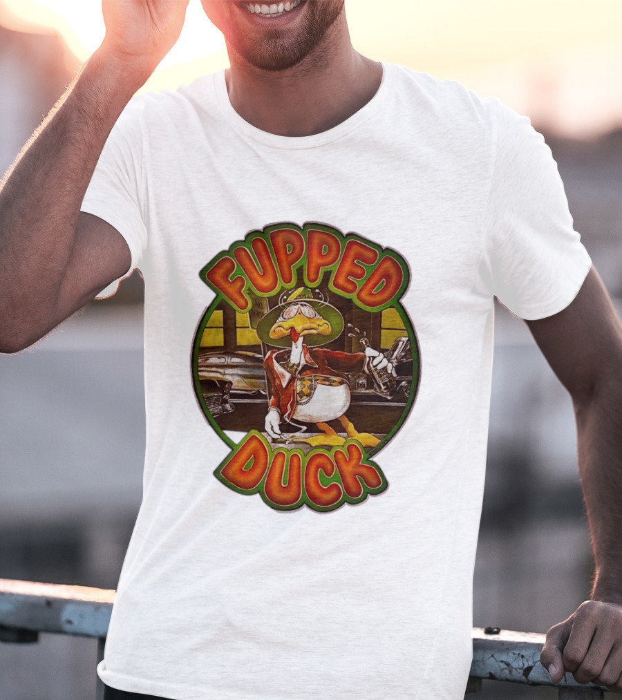 Fupped Duck Vintage Style 1979 Tipsy Cartoon Nostalgia T-Shirt