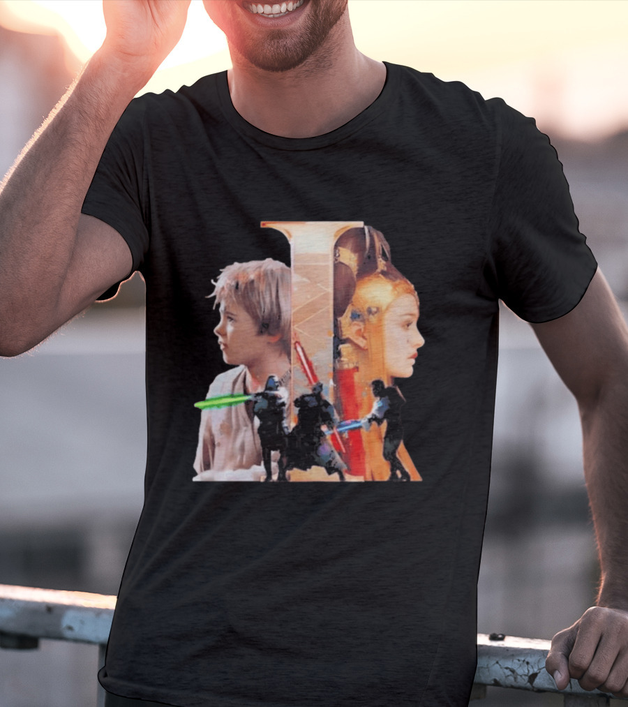 Rebel Scums The Phantom Menace 25th Anniversary Celebration With Iconic Characters And Lightsabers T-Shirt
