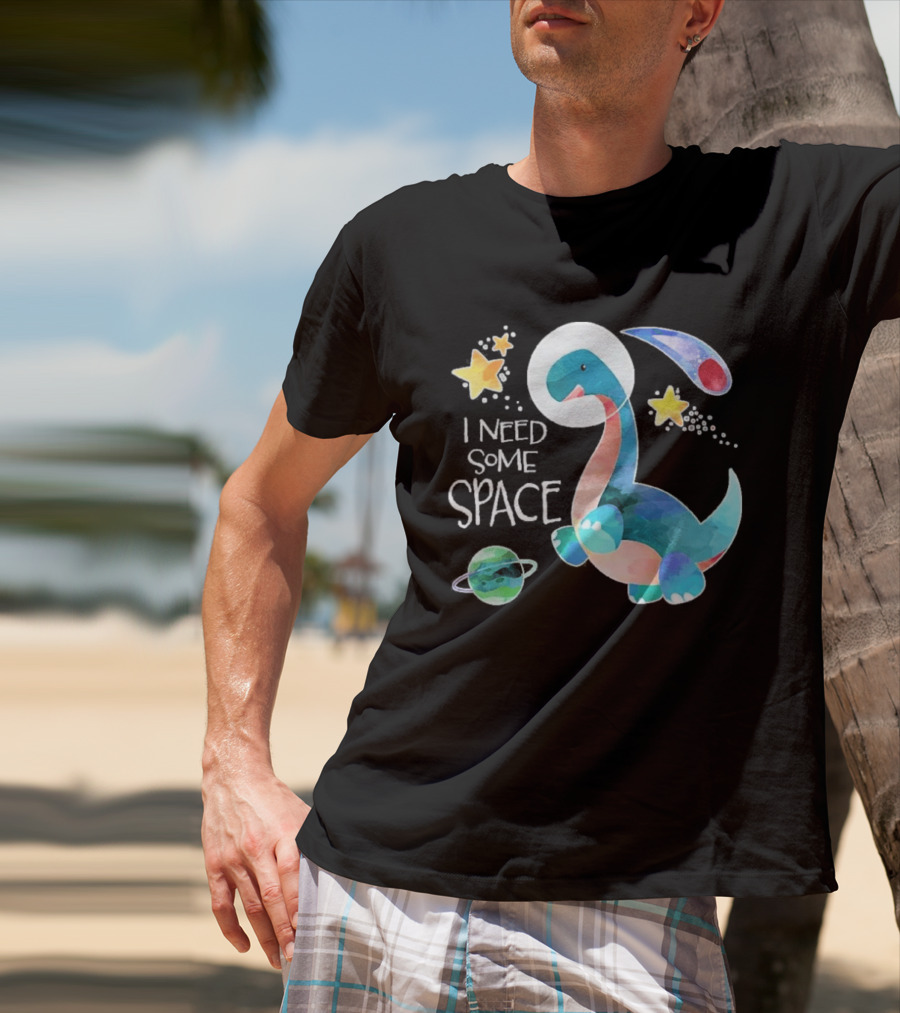 I Need Some Space Dinosaur Astronaut With Stars Planet Youth T-Shirt