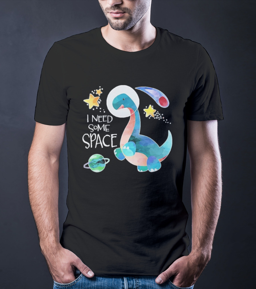 I Need Some Space Dinosaur Astronaut With Stars Planet Youth T-Shirt