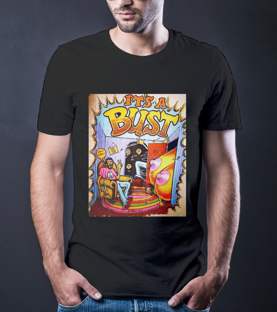 It's A Bust 1975 Zap Comix Cartoon Explosion T-Shirt