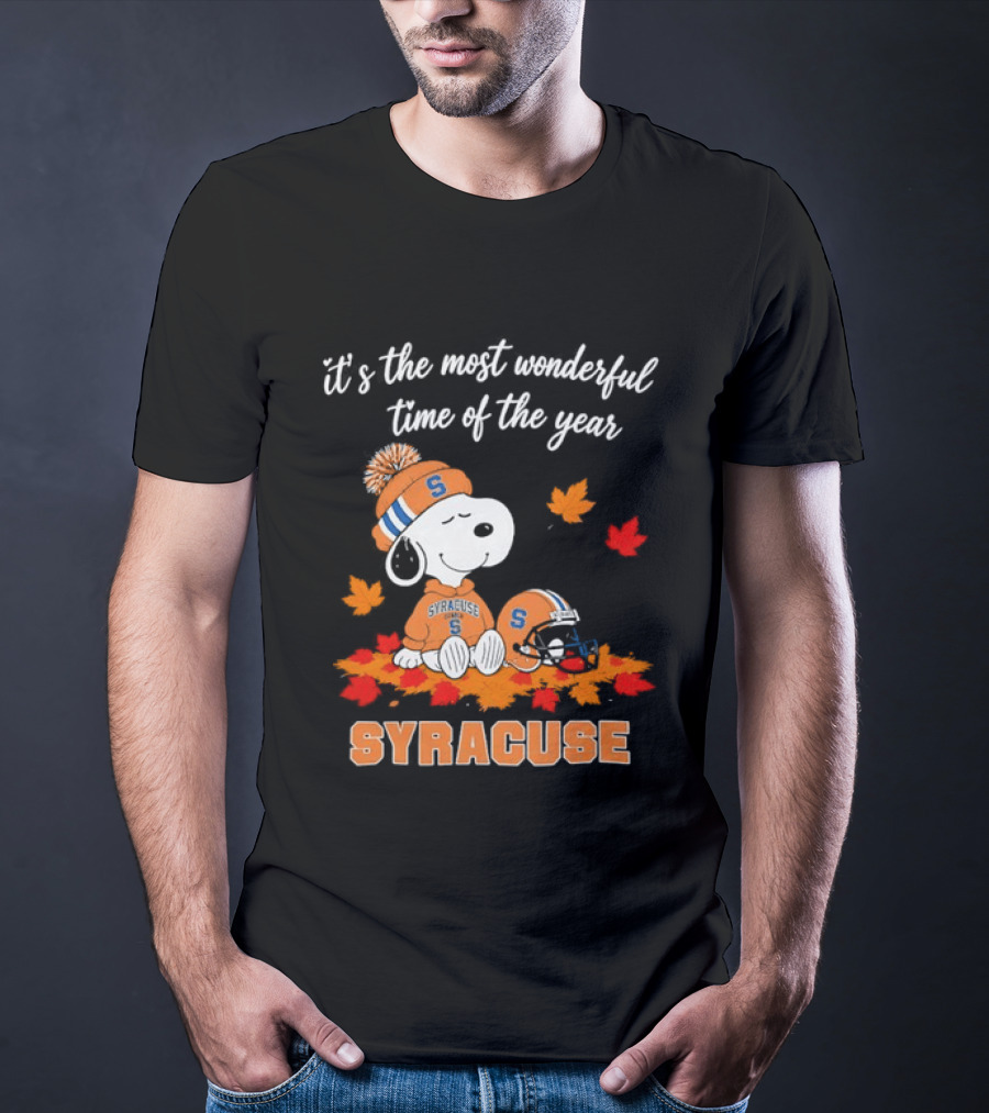 Snoopy It's The Most Wonderful Time Of The Year Syracuse T-Shirt