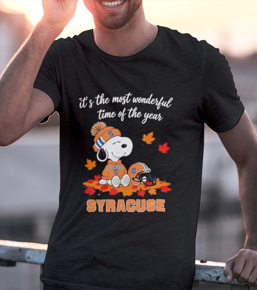 Snoopy It's The Most Wonderful Time Of The Year Syracuse T-Shirt