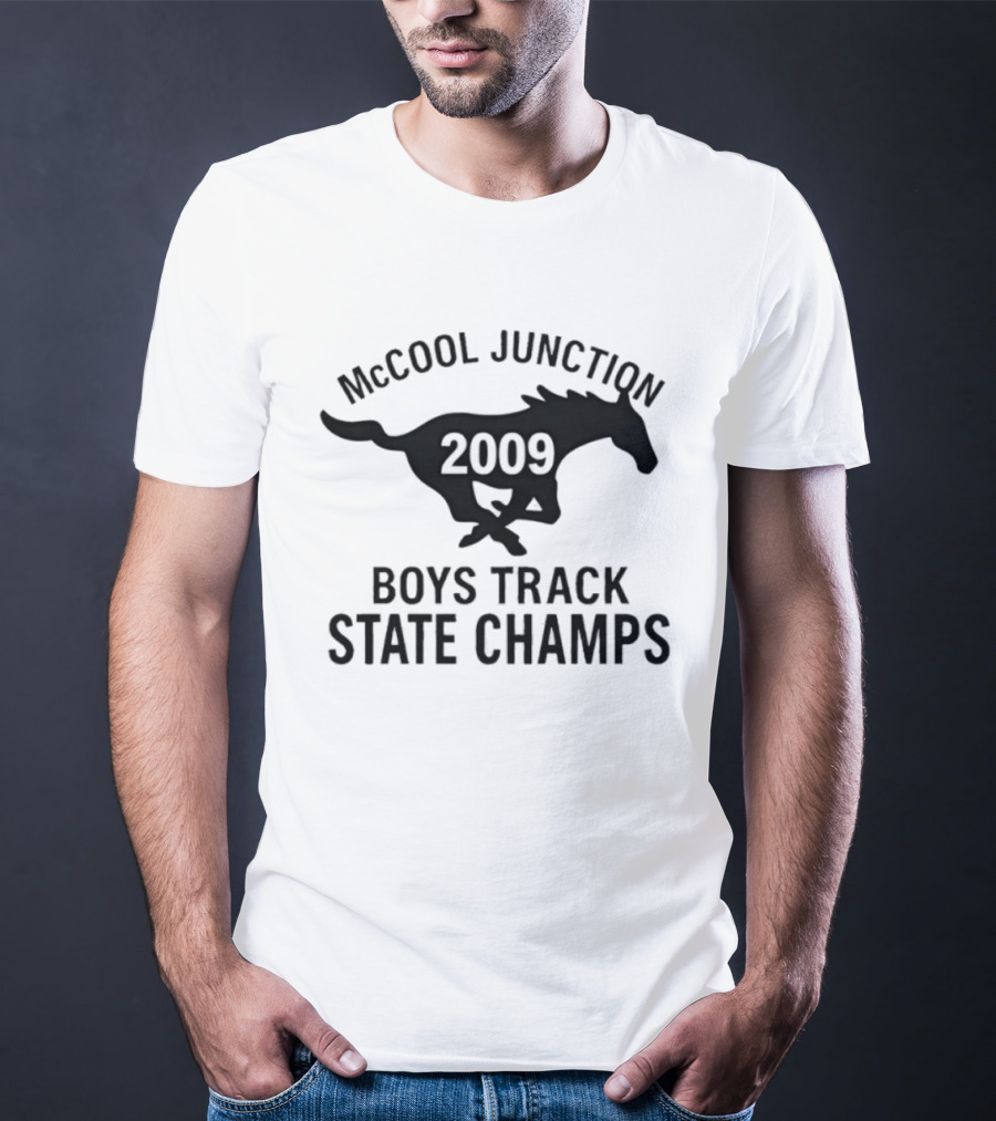 McCool Junction 2009 Boys Track State Champs Running Horse T-Shirt