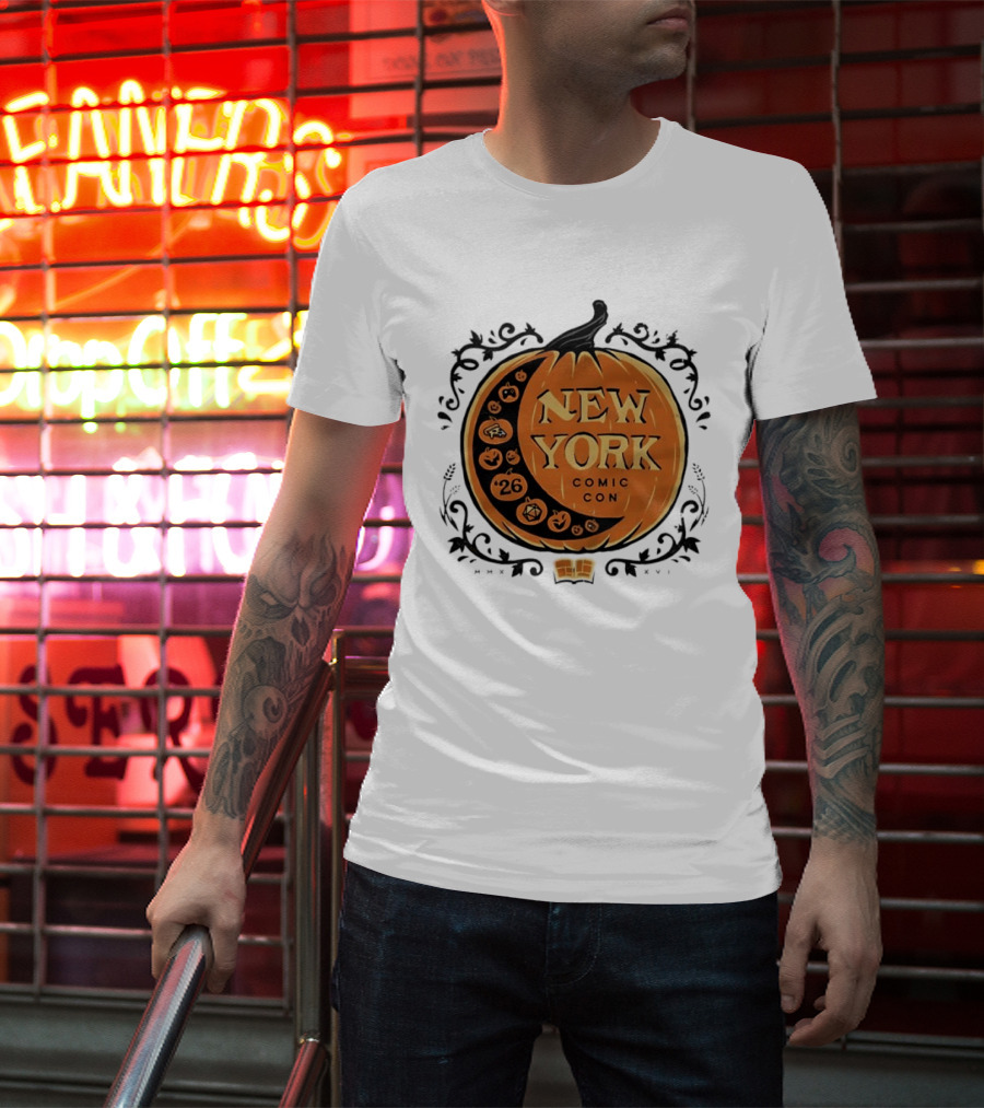 New York Comic Con 2026 Pumpkin Halloween Decor T-Shirt