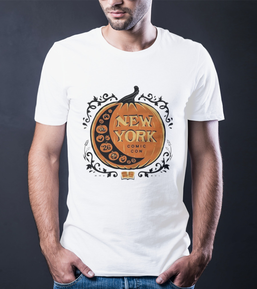 New York Comic Con 2026 Pumpkin Halloween Decor T-Shirt
