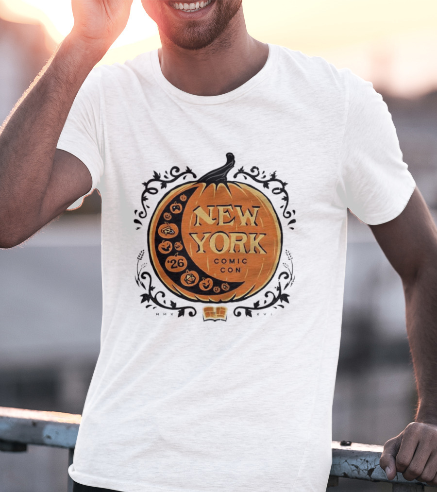 New York Comic Con 2026 Pumpkin Halloween Decor T-Shirt
