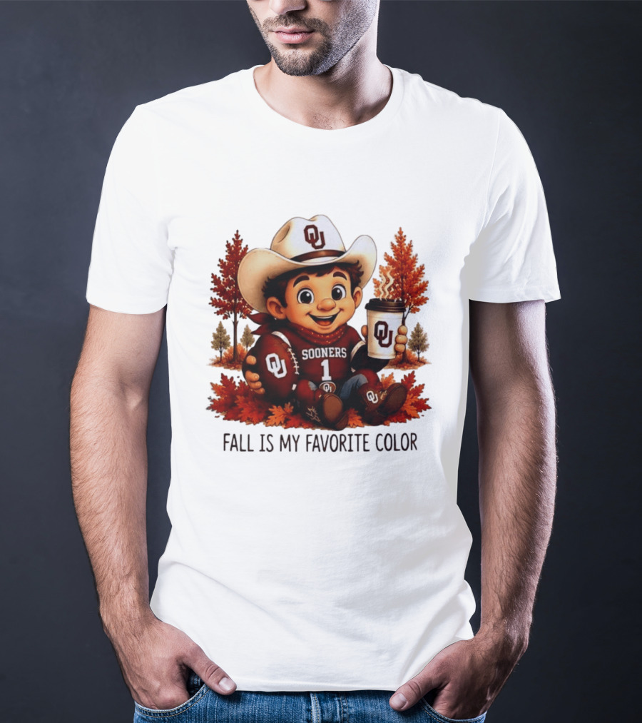 Oklahoma Sooners Fall Is My Favorite Color OU Sooners Football Autumn T-Shirt