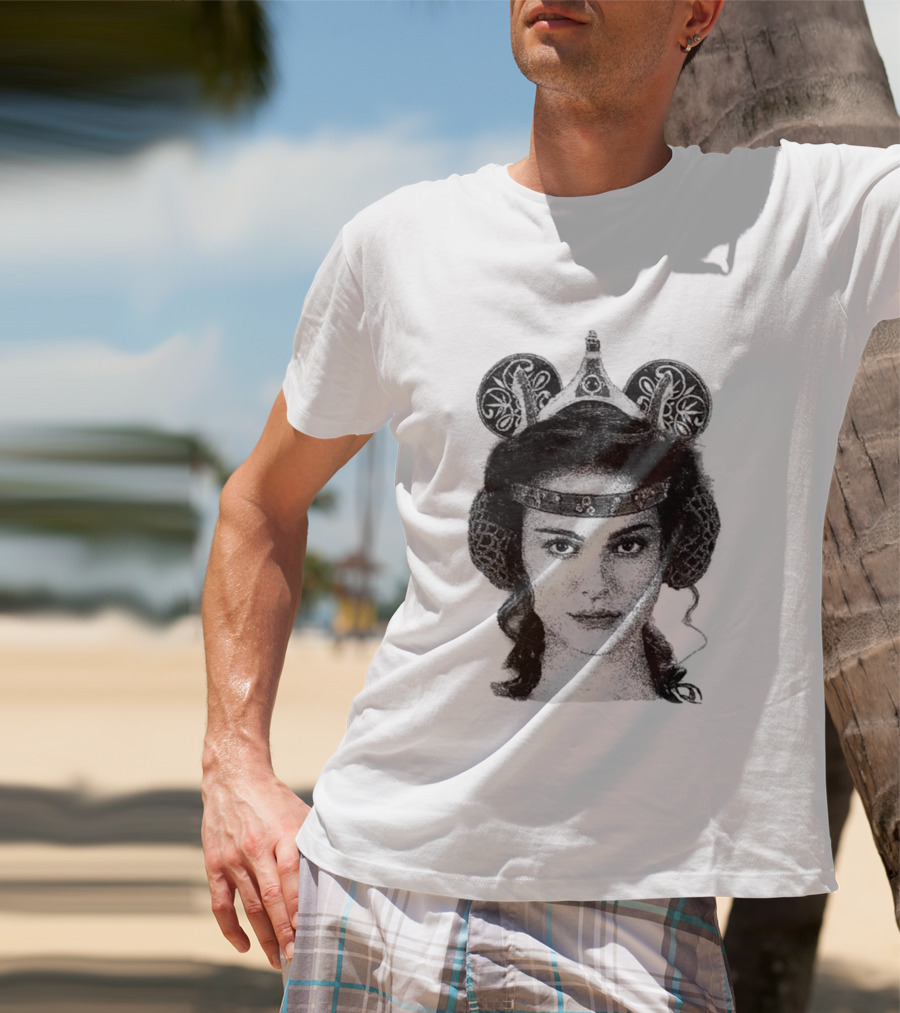 Queen Amidala Oversized Disney Mickey Ears T-Shirt