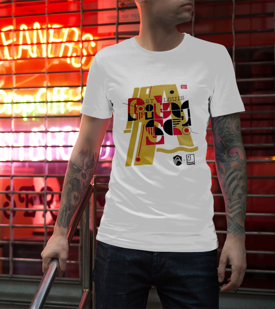 St Louis Football Limited Edition Goodwill Geometric Abstract 91 T-Shirt