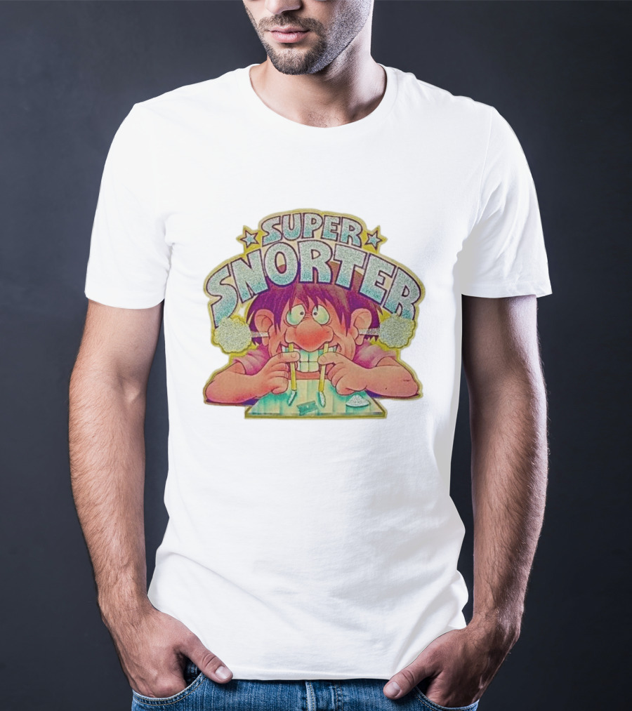 Super Snorter Cartoon Character 1978 Retro Humor T-Shirt