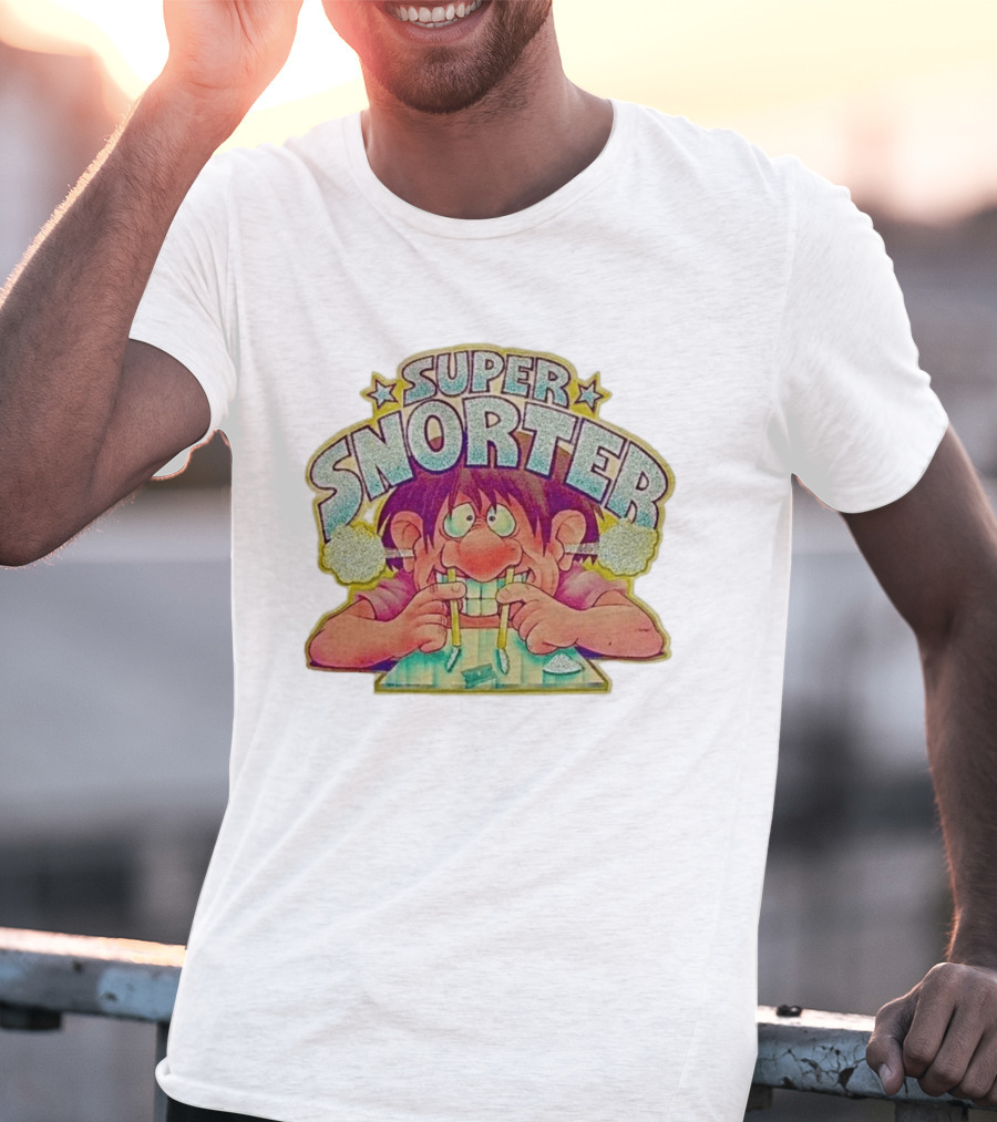 Super Snorter Cartoon Character 1978 Retro Humor T-Shirt