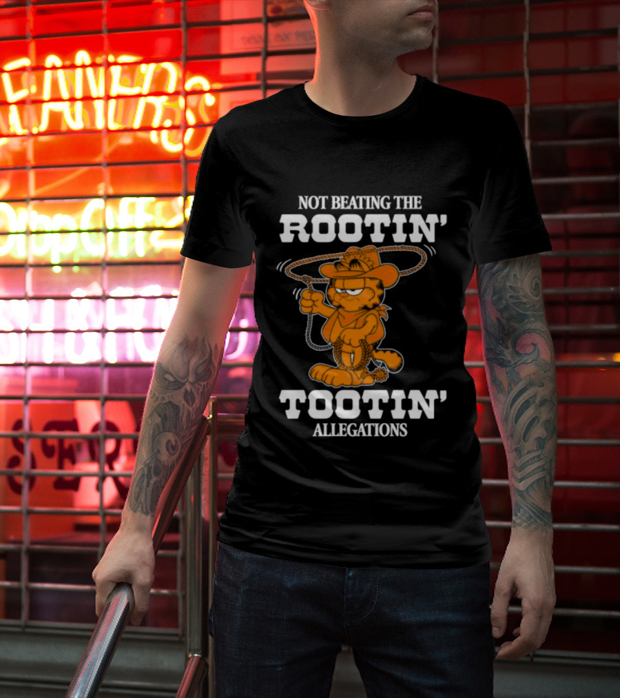 Lasagna Cat Not Beating The Rootin' Tootin' Allegations Cowboy T-Shirt