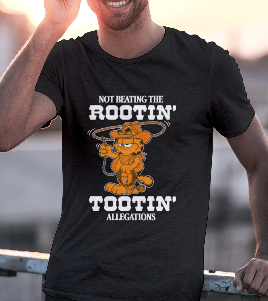 Lasagna Cat Not Beating The Rootin' Tootin' Allegations Cowboy T-Shirt